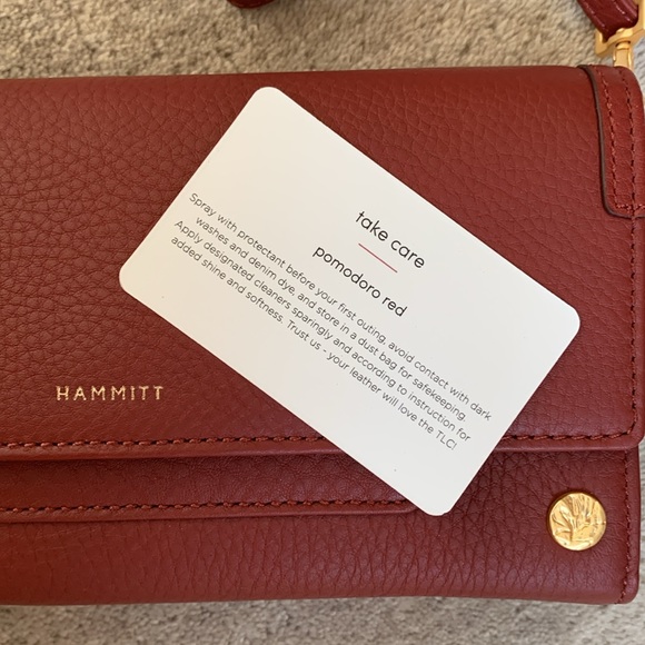 Hammitt AJ in Pomodoro Red with Heirloom Gold Rivets!! Brand New!!! - Picture 5 of 7